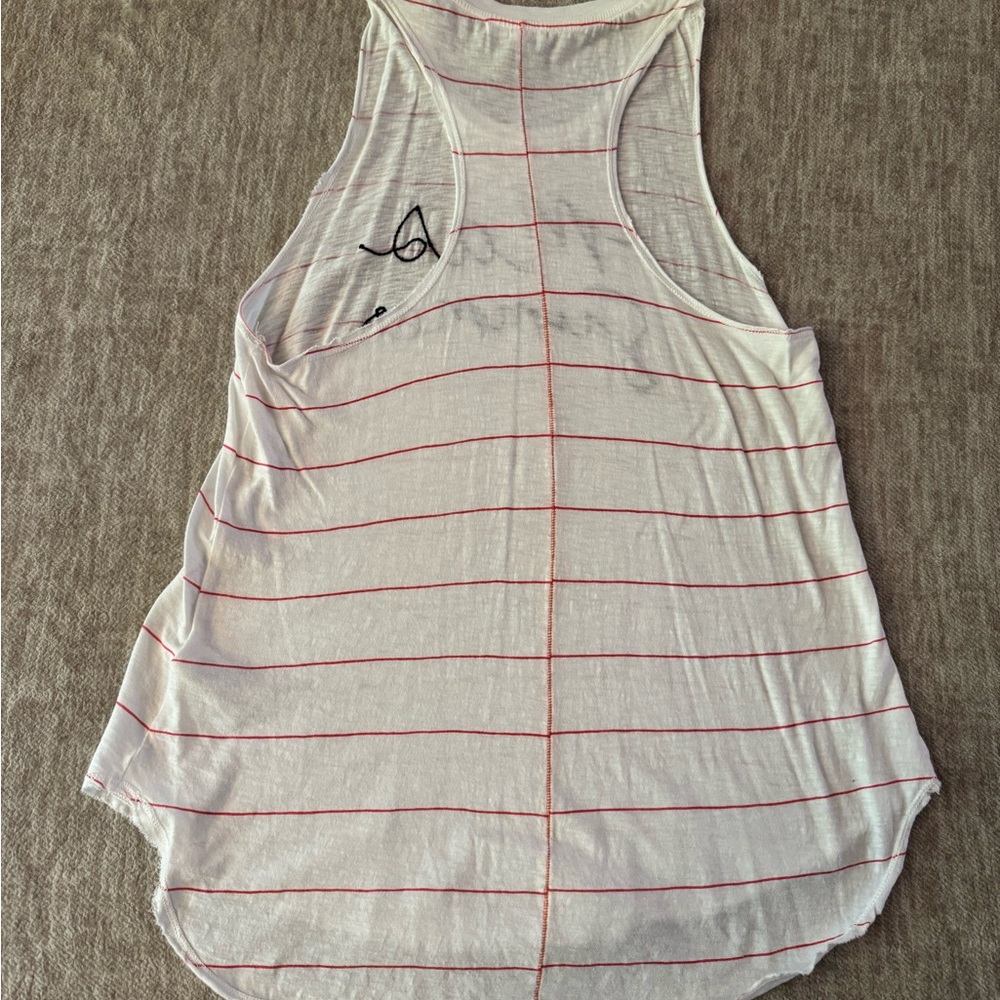Sundry Ma’s Summer Striped Embroidered Tank Top - Picture 4 of 6